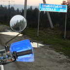 Kurz vor Sonnenuntergang auf dem Pass. Яблуницький перевал